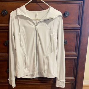 White lightweight lululemon jacket